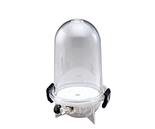 アズワン2-5090-04小型真空ポットバルブ付φ186×254mm【1個】(as1-2-5090-04)