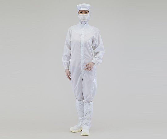 アズピュアクリーンスーツ　（フード別・センターファスナー型）　白　2L　22110SW