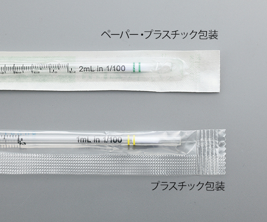 2-5238-11 ビオラモディスポピペットⅡ（プラスチック包装） 1mL 1000