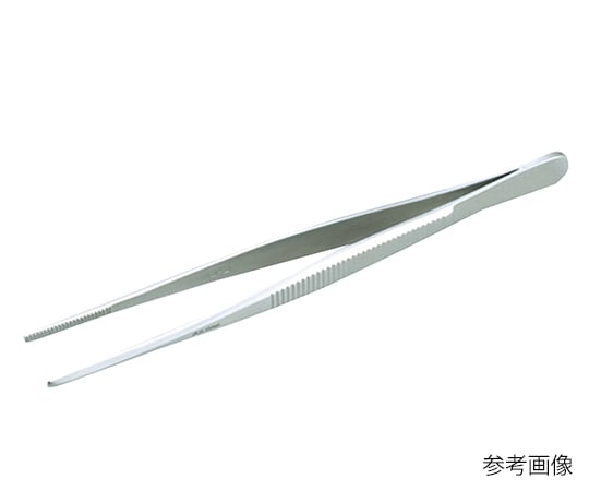 2-527-11 無鈎ピンセット 直型１３０ｍｍ No.1