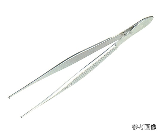 2-531-13 先細有鈎ピンセット １３０ｍｍ No.5