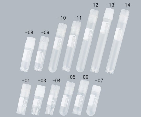 2-5479-08 1.8ml クライオチューブ（スターフット／アウターキャップ） 53×φ12.5 450本 375418