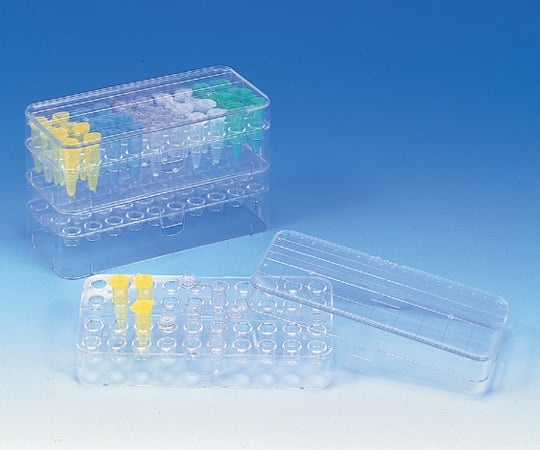 2-5495-01クリスタル１．５ｍＬチューブスタンド（４０本立て）４個入【1箱(4個入)】(as1-2-5495-01)