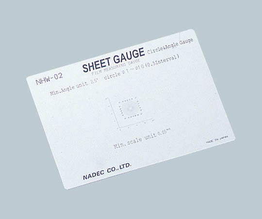 2-5607-06顕微鏡用スケールシートゲージＮＨＷ－０２アングルゲージ【1個】(as1-2-5607-06)