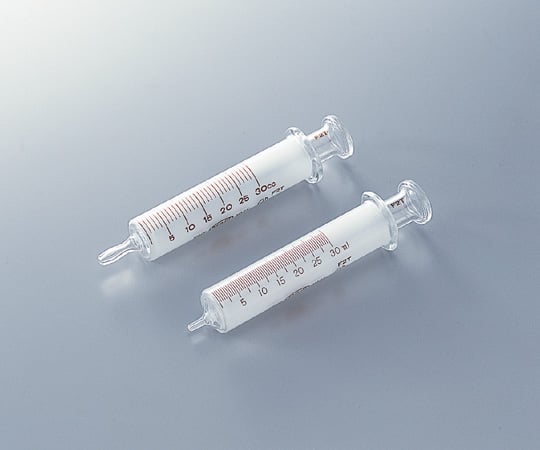 2-5636-03 白硬注射筒 ガラス先 3mL 02563603