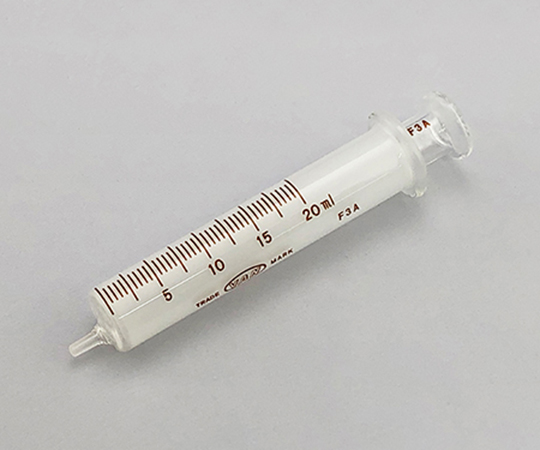 白硬注射筒　ガラス先　20mL　00200614