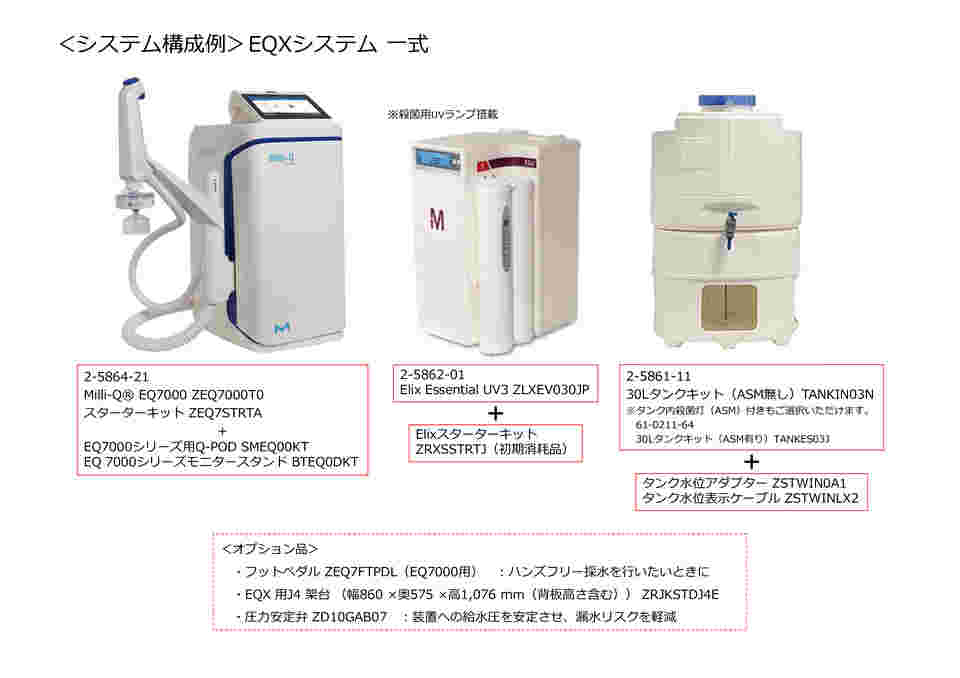 2-5864-21 超純水製造装置 Milli-Q® EQ 7000 本体+スターター