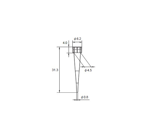 2-652-28 マイクロピペット用チップ 0.1～10μL 960本入 00-BMT2-UTWR