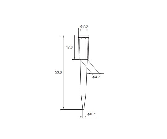 2-652-35 マイクロピペット用チップ 2～200μL 1000本入 00-BMT2-SG