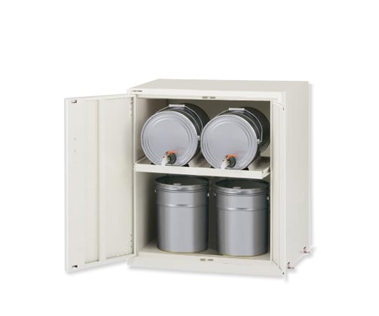 【送料定額】アズワン2-673-02サーバーラック（薬品保管庫・ペール缶用）スチール製２列１段【1台】(as1-2-673-02)