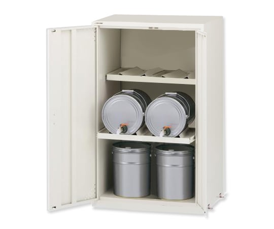 【送料定額】アズワン2-673-04サーバーラック（薬品保管庫・ペール缶用）スチール製２列２段【1台】(as1-2-673-04)