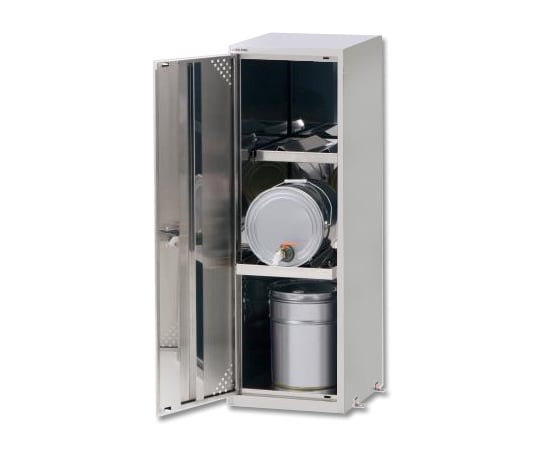 【送料定額】アズワン2-674-03サーバーラック（薬品保管庫・ペール缶用）ステンレス製１列２段【1台】(as1-2-674-03)