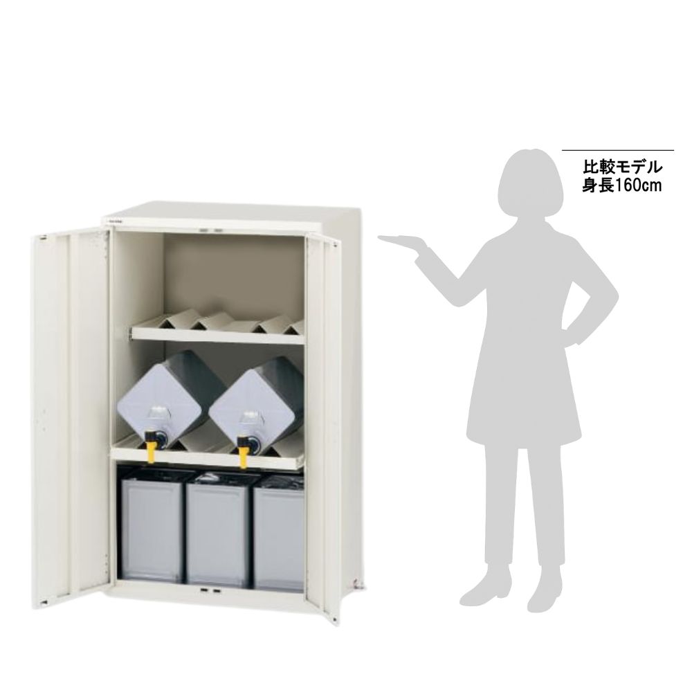 アズワン サーバーラック(薬品保管庫・一斗缶用) スチール製 1列1段 2-694-01 2-696-03 ラボサーバーラック（薬品保管庫・一斗缶用） ステンレス製 1