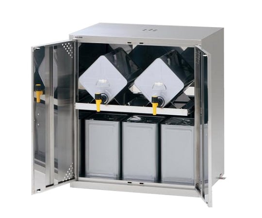 【送料定額】アズワン2-696-02サーバーラック（薬品保管庫・一斗缶用）ステンレス製２列１段【1台】(as1-2-696-02)