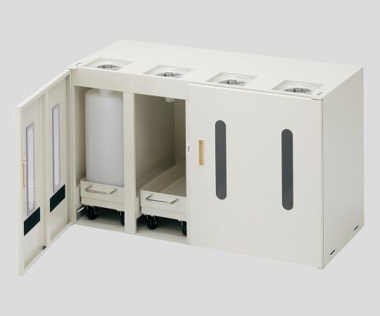 2-712-03 廃液容器保管庫（UT-Lab.） 収納数4本 WF-4 【AXEL】 アズワン