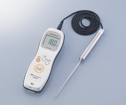 2-7224-01-20 防水型デジタル温度計（セーフティサーモ） 本体+標準センサー 校正証明書付 SN-3000ｾｯﾄ