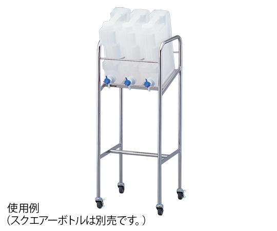 アズワン2-7430-01スクエアーボトル用傾斜式スタンド搭載ボトル：５Ｌ×３個【1個】(as1-2-7430-01)