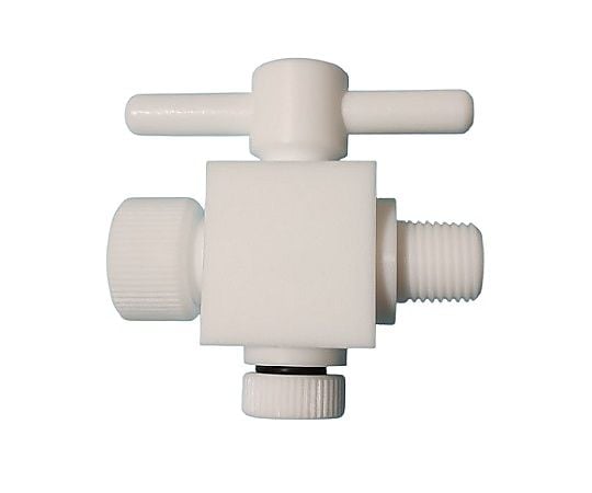 アズワン2-762-01アズフロン(R)YK接続ハーフオネジコックAF-YK62方【1個】(as1-2-762-01)