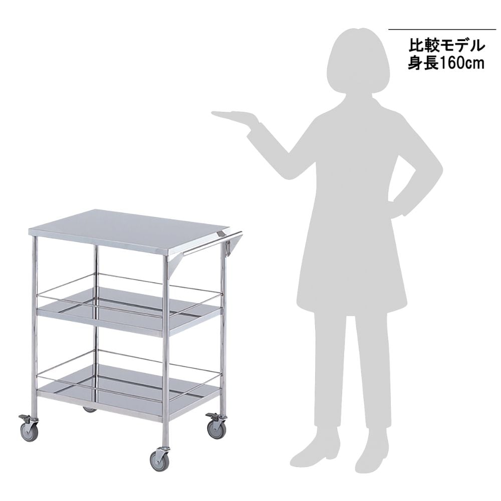 2-7680-02 SDカート 3段 M-3G-M 【AXEL】 アズワン