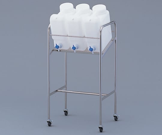 アズワン2-7826-12ヘンペイ活栓付瓶用傾斜スタンド搭載ボトル:10L×3個【1個】(as1-2-7826-12)