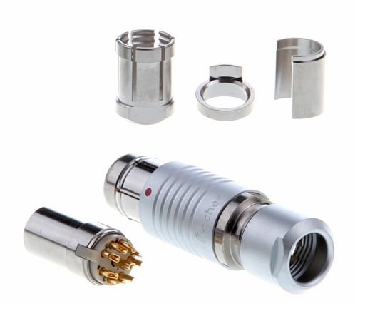 ライボルト2-788-11真空装置用電気フィードスルー大気側コネクタ【1個】(as1-2-788-11)