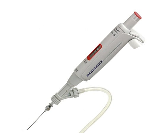 ソコレックス2-8047-01自給式マイクロピペット(アキュラ)5～50μL【1本】(as1-2-8047-01)