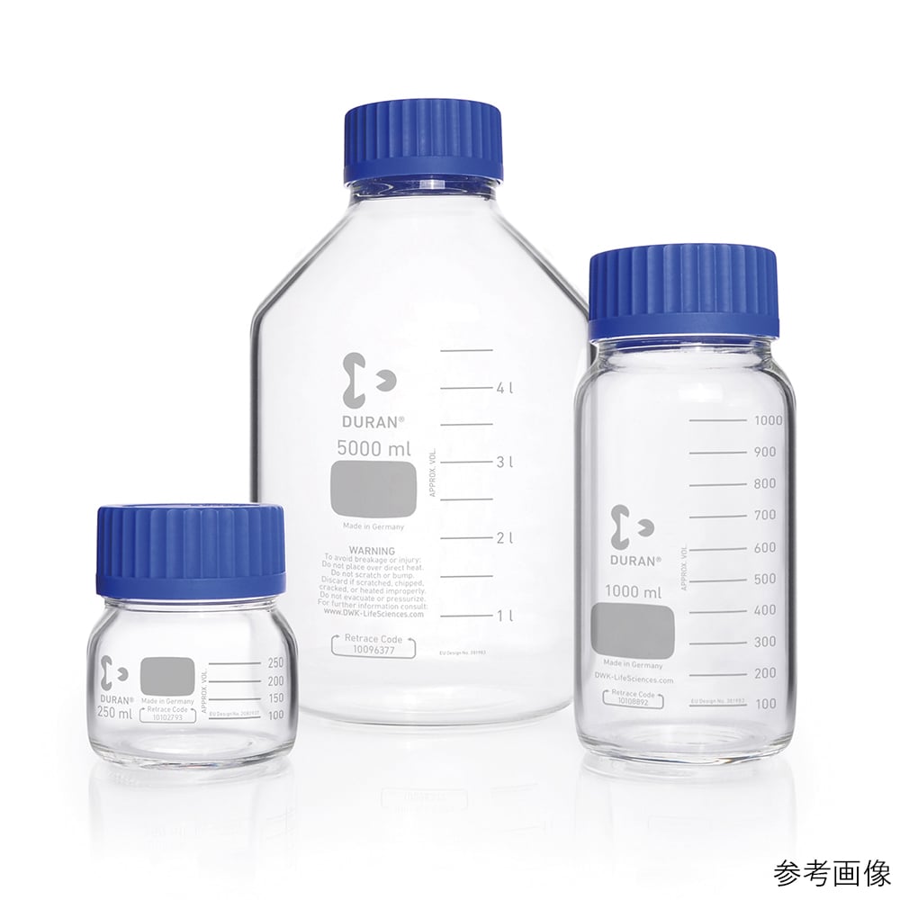 SCHOTT/DURAN2-8210-01広口ねじ口瓶（デュラン(R)）キャップ青５００ｍL【1本】(as1-2-8210-01)