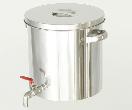 日東金属工業2-8225-11耐薬品性に優れたステンレスバルブ付タンク100L【1個】(as1-2-8225-11)