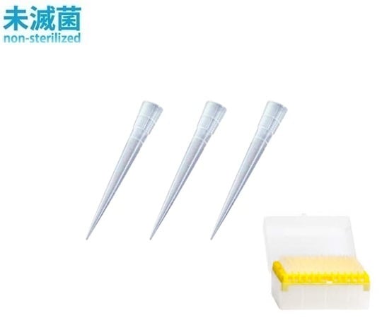 フィン2-8249-04フィンチップ（スタンダードチップ）0.5～250μL９６本／ラック×１０ラック【1箱(96本×10ラック入)】(as1-2-8249-04)