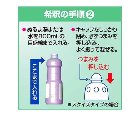 2-8538-11 【空容器】中性洗剤業務用つめかえ容器 スクイズタイプ 800mL 151999