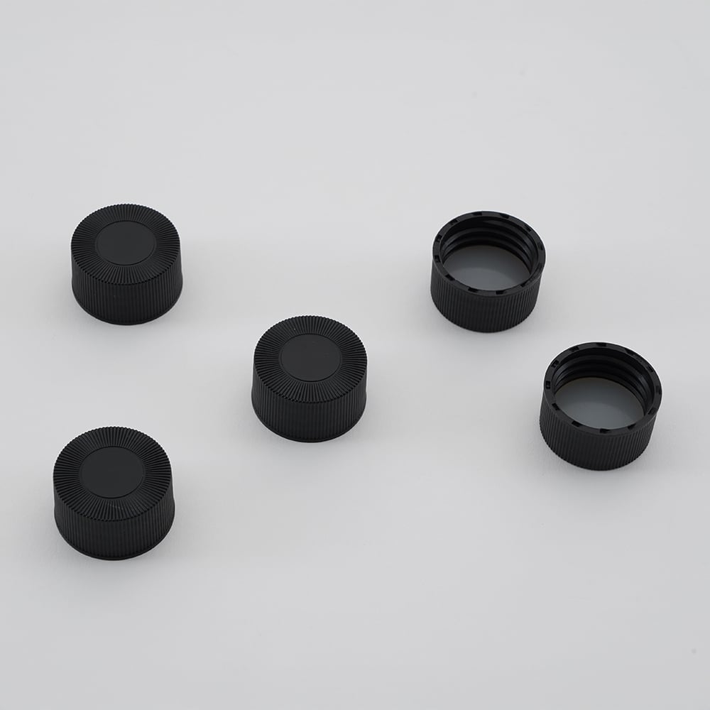 バイアル瓶用黒キャップ　100個入り