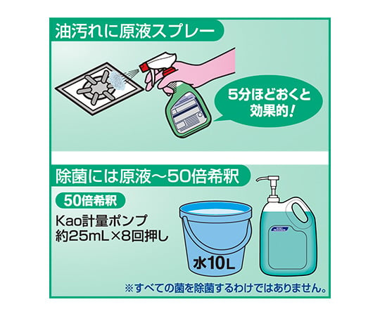 2-8735-01 マジックリン除菌プラス 業務用 4.5L 油汚れ用洗剤 363138