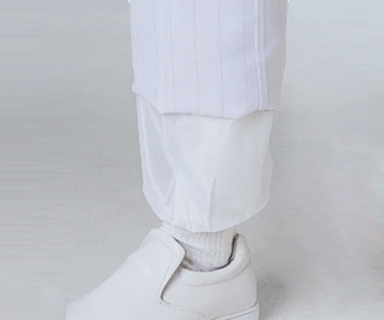2-8743-02 パンツ男性用(裾口ストレートタイプ) 常温タイプ Ｍ ホワイト FX70966