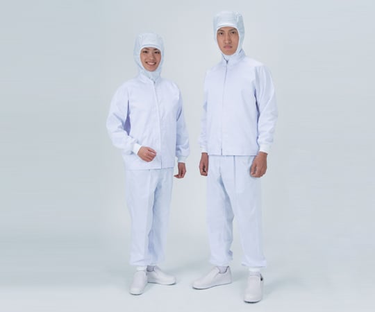 2-8753-05 パンツ男性用(裾口ジャージタイプ) 清涼タイプ ＸＬ ホワイト FX70976J