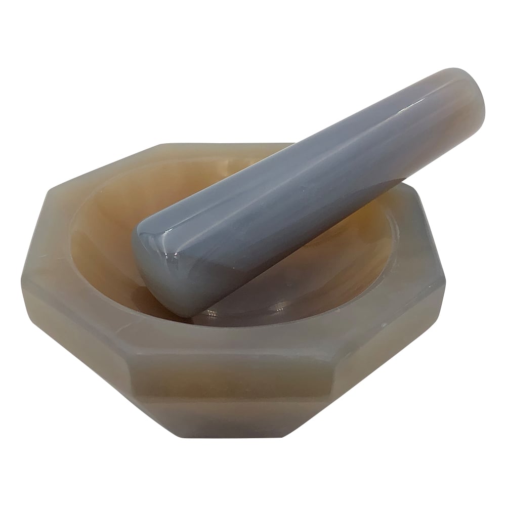 メノー乳鉢(浅型)　φ55×φ70×13mm　乳棒付き