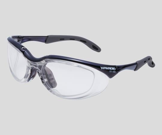 山本光学2-9075-02JIS保護メガネ(フレックスフレームタイプ)YS-390PET-AF/BK【1個】(as1-2-9075-02)