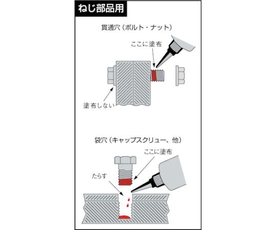 2-9080-02 ネジゆるみ止め用接着剤 243 【AXEL】 アズワン