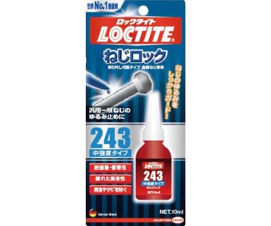 2-9080-02 ネジゆるみ止め用接着剤 243 【AXEL】 アズワン