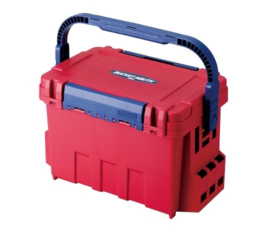 2-9182-02 バケットマウス(座れる収納BOX) マットレッド 35L BM-9000