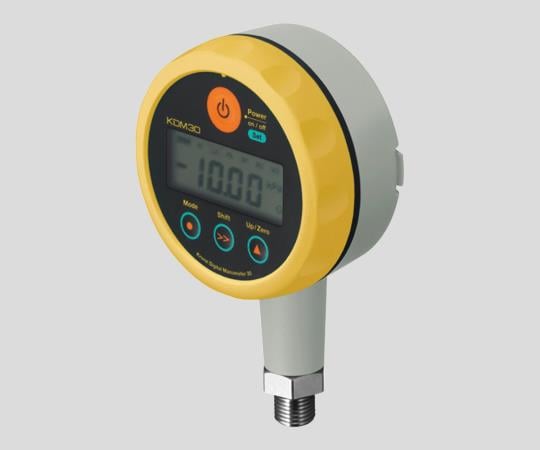 【校正対応】2-9204-02圧力計ＫＤＭ３０-１ＭＰａＧ-Ｂ-ＹＬ【1台】(as1-2-9204-02)