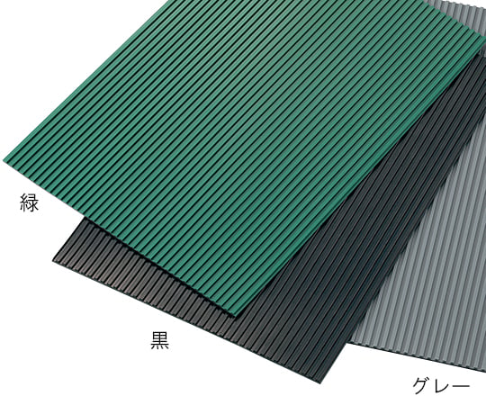 ゴムマット（スチレン・ブタジエンゴム） 緑 1m×5m×3t IRC-G-3-1-5