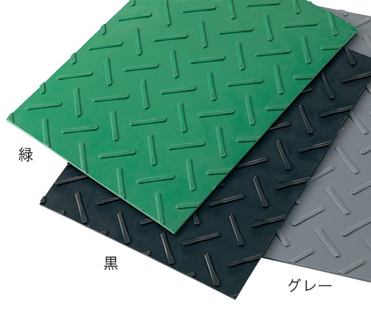 2-9253-01ゴムマット（スチレン・ブタジエンゴム）緑１ｍ×５ｍ×５ｔ【1枚】(as1-2-9253-01)