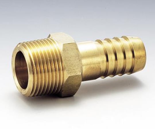【3個】黄銅製ホース継手 61-9573-97 黄銅製ホースニップル 3/4×21 GHN(R)-0621 【AXEL
