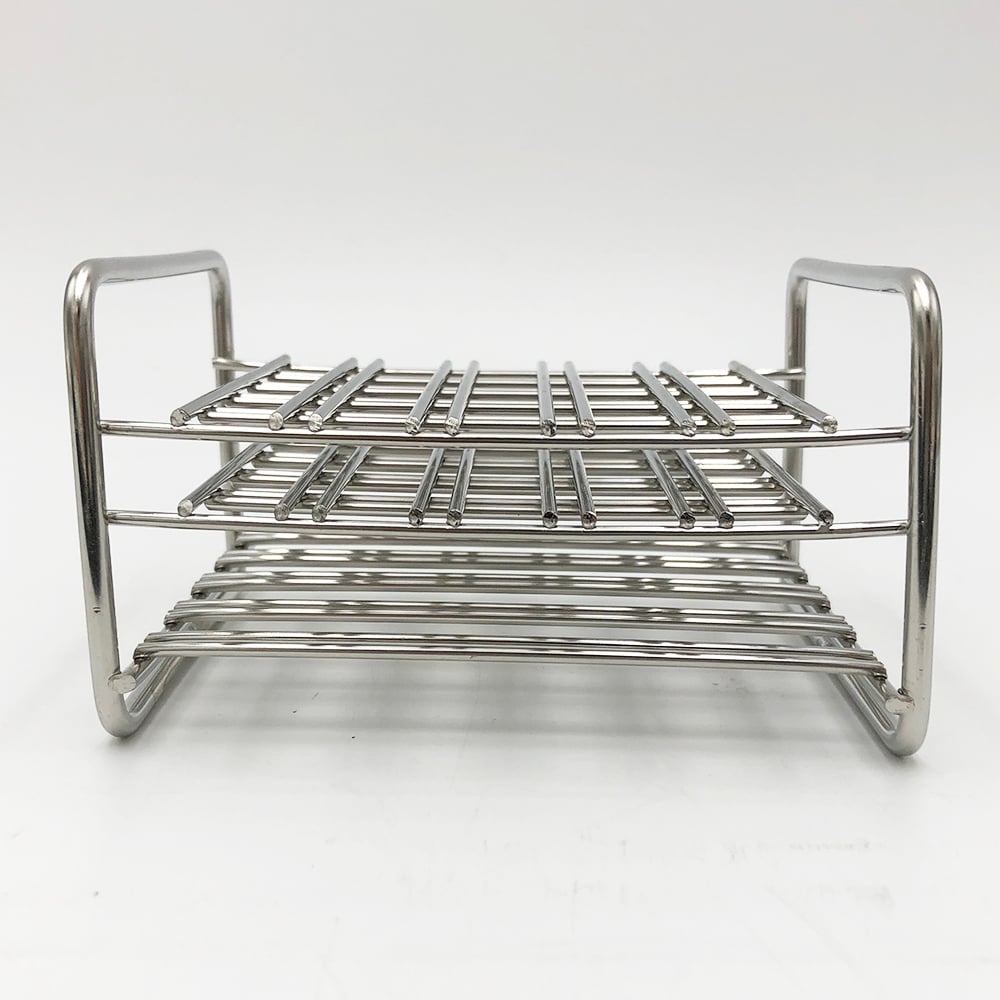2-9502-01 Stainless Steel Test Tube Stand Array: 5 x 5 Size: 11mm 10 ...