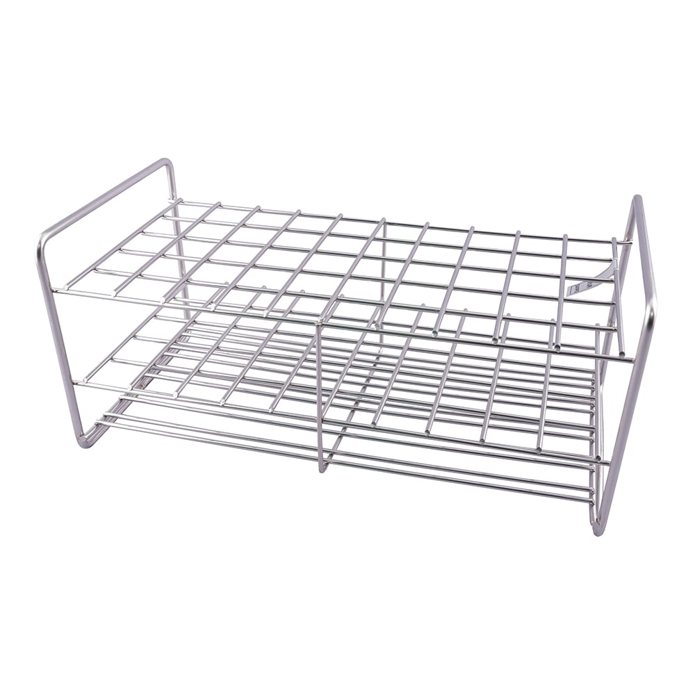2-9502-36 Stainless Steel Test Tube Stand Array: 5 x 10 Size: 20mm 18 ...