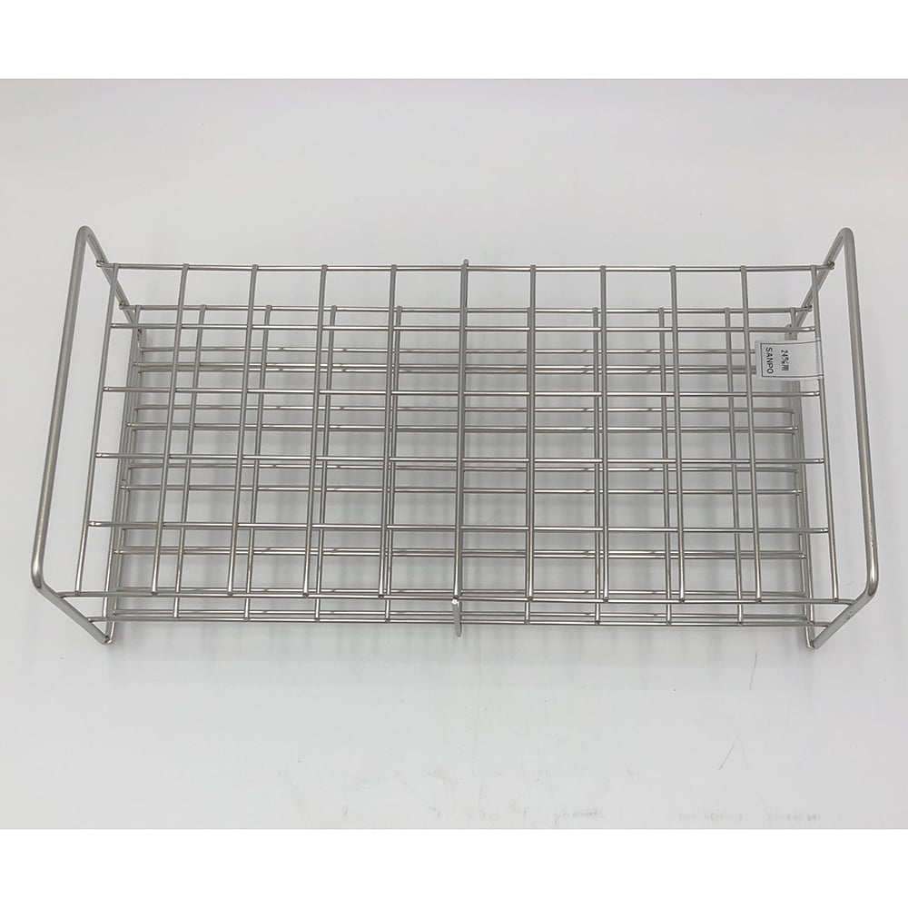 2-9502-50 Stainless Steel Test Tube Stand Array: 5 x 10 Size: 26mm 24 ...