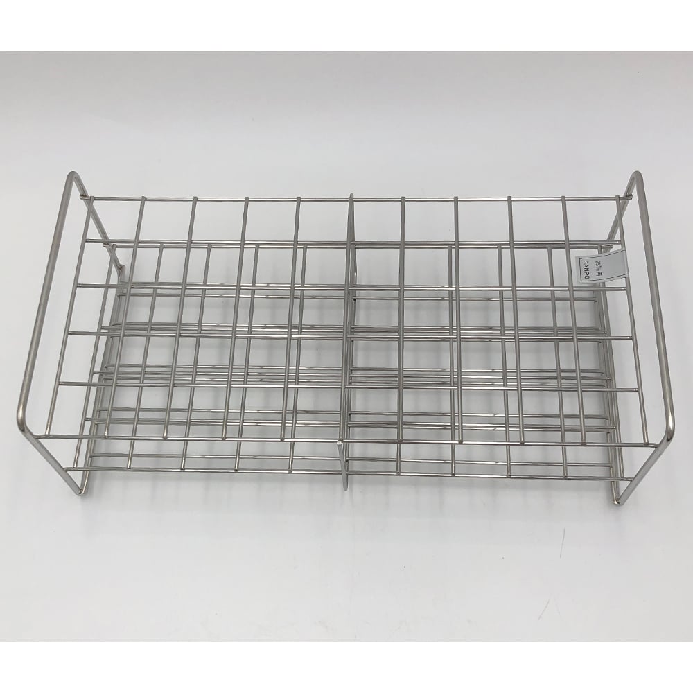 2-9502-53 Stainless Steel Test Tube Stand Array: 5 x 10 Size: 27mm 25 ...