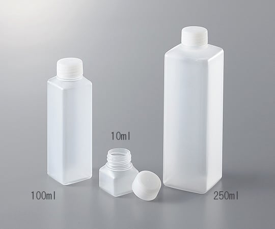 2-9557-51 角型容器 10ml （ケース販売） 100本 【AXEL】 アズワン