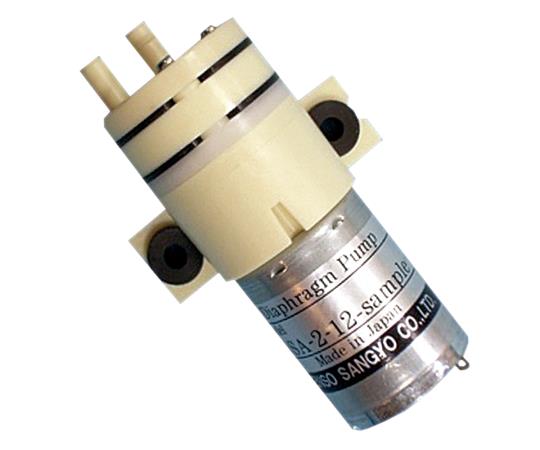 2-9573-15 小型DCダイヤフラムポンプ フッ素ゴム液体用 DSA-3F-12W