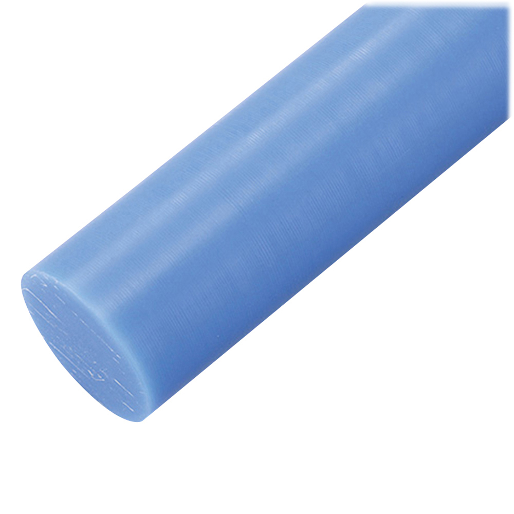 プラスチック MC901 丸棒（青） 直径 130mm 200 mm 材料、資材
